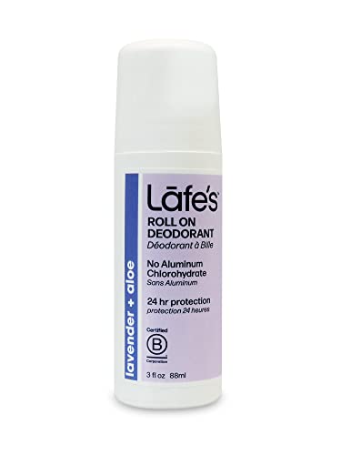Lafe's | Soothe - Lavender & Aloe - Roll-On All Natural Deodorant for Women & Men| Vegan, Cruelty Free, Gluten Free, Aluminum Free, Paraben Free & Baking Soda Free with 24-Hour Protection (3 oz) (LAF-0011) image 4