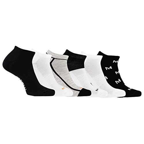 Image of Merrell Men's and Women's Wool Everyday Hiking Socks - 3 Pair Pack - Cushion Arch Support & Moisture Wicking