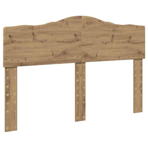 vidaXL Tête de lit Chêne Artisanal 140 cm Bois d'ingénierie, Chambre Moderne, tête de lit rectangulaire, mobilier élégant, déco Durable, esthétique stylée,...