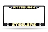 Rico Industries NFL Pittsburgh Steelers Standard Chrome License Plate Frame, 6 x 12.25-'