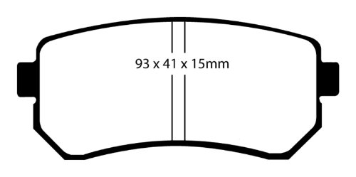 Image of EBC Brakes UD1157 Ultimax OEM Replacement Brake pad