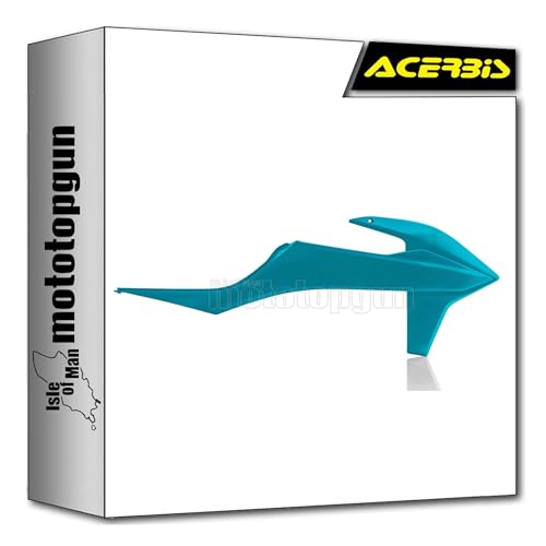 Écopes de radiateur vert metal Acerbis durables pour moto KTM XC-F 250