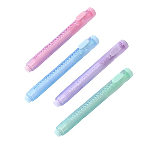 4pc Eraser Drawing Design Office Eraser Press Type Student Learning Eraser - Naked - Purple