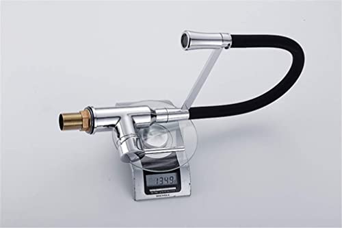 Robinet de cuisine LED mitigeur caoutchouc évier - 7