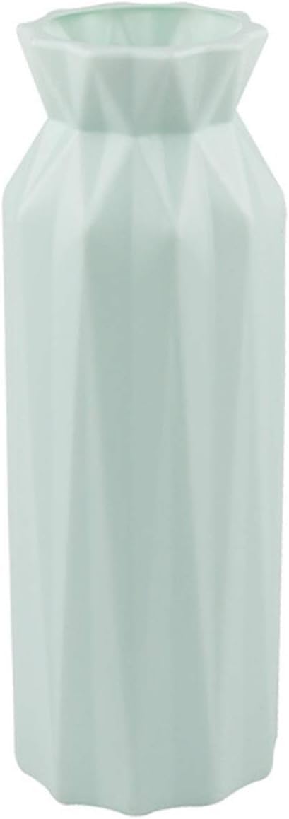 Vase Tabletop Flower Origami Plastic Decoration White Vases Imitation Ceramic Pot