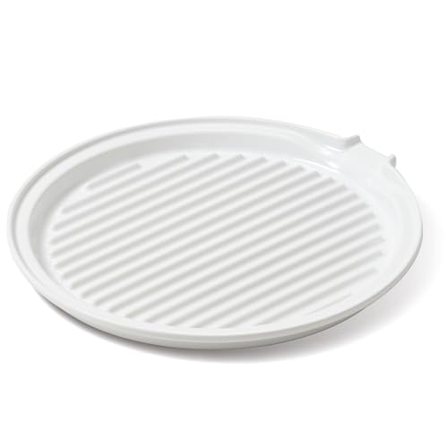 Comparison: Best Bacon Cooker For Microwave 8 ONEMORE Microwave Bacon Tray Ceramic Bacon Cooker Meat Rack for Oven Cooking Crispy Bacon Maker - 11 inch Round Bacon Dish Plate, White