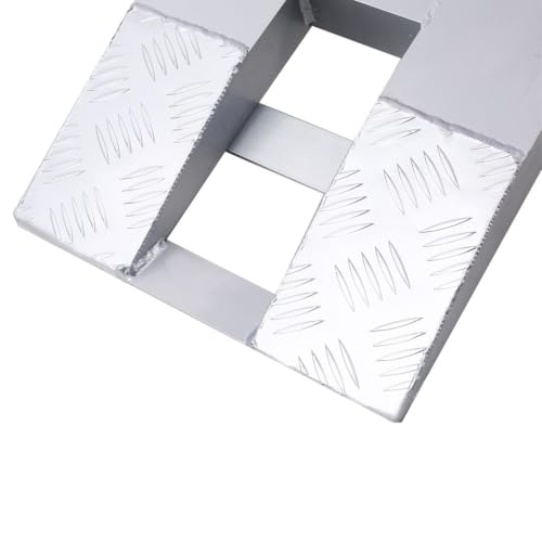 Rampas de carga de aluminio de 84" x 14", capacidad de 6600 lb, rampas pesadas para remolque con extremo en gancho, peldaños serrados y pie de seguridad, para camiones, ATV, UTV, motocicletas y tractores, paquete de 2 unidades miniatura 4