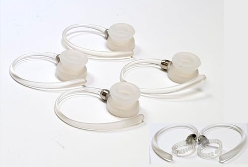 4 ganchos estándar blancos con reducción de ruido para Motorola miniatura 1