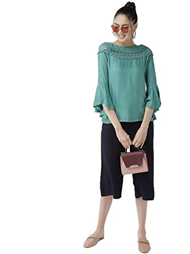 Image of Style Quotient Women Solid Viscose Rayon Smart Casual top
