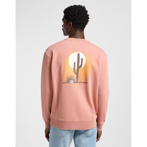 Lee Regular Graphic Sweatshirt Sepia Size M - 2