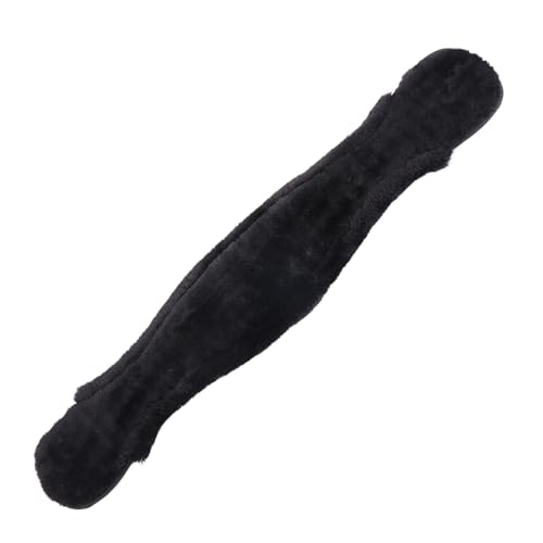 Sangle de selle en fausse fourrure marron de forme anatomique concave