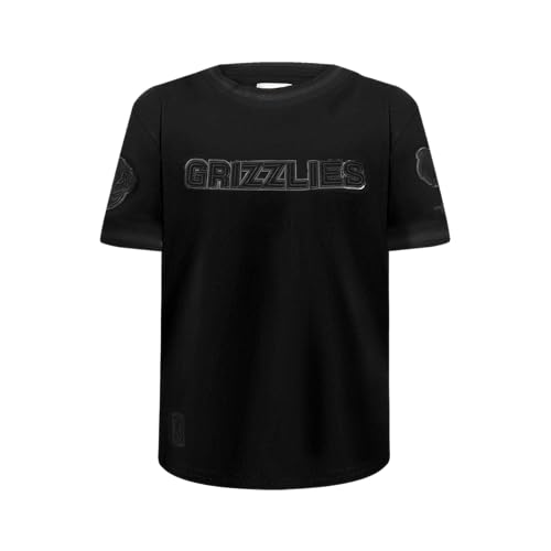 Camiseta de algodón NBA Big Boys triple black transpirable con costuras reforzadas