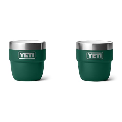Image of YETI Rambler 4 oz Stackable Cup, Stainless Steel, Vacuum Insulated Espresso /Coffee Cup, 2 Pack