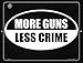 SMART BLONDE More Gun Less Crime Novelty Mini Metal Parking Sign PM-1498