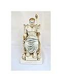 Hecho a mano en Grecia Estia Creations Zeus - Estatua del trono (26 cm)