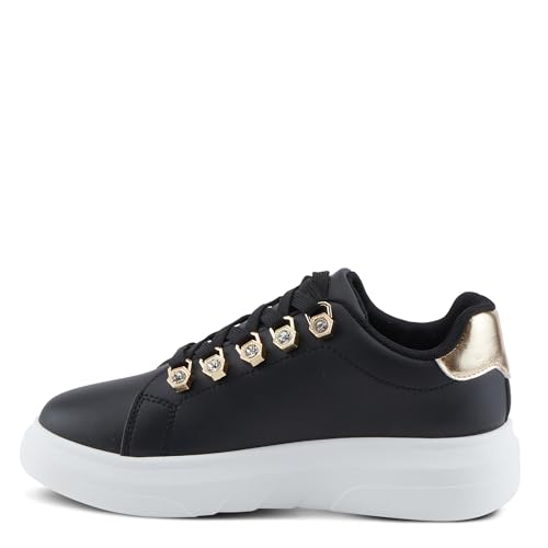 PATRIZIA Women's Leontine Sneakers with D-Ring Metallic Eyelets, Crystal Embellishments, and Comfortable Fit3