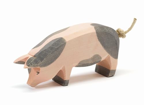 Ostheimer 10952 - Schwein, Kopf tief (gefleckt)