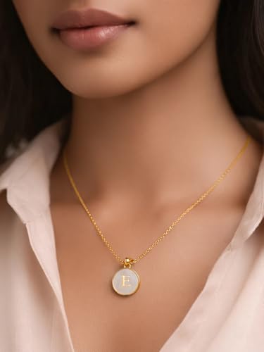 Image of Rubans Demi Fine Stainless Steel Alphabet Pendant CZ Gift for Women & Girls