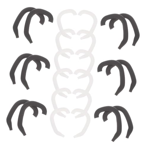 Gadpiparty 12 pares Soporte Auricular Protruyente Corrector Oreja Protector Silicona Ajustable para Ganchos Invisibles Antideslizantes para Bebés y Adultos