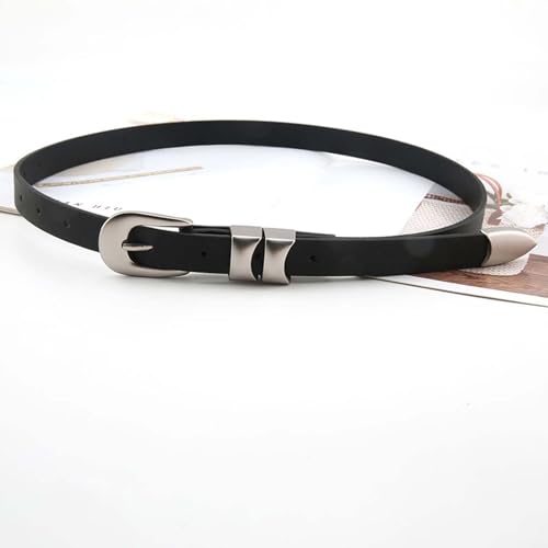 SNAPPSY PU Leather Black Waist Belt 1.8cm - Image 8