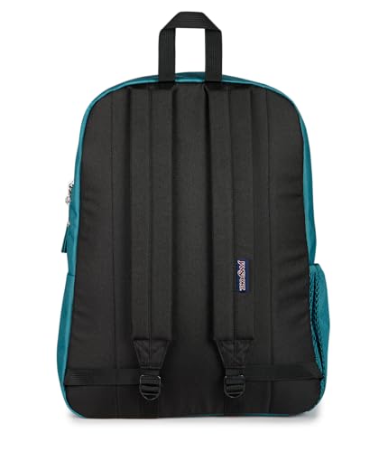 Image of JanSport Cross Town Backpack - Simple Bag for Everyone with 1 Main Compartment, Front Utility Pocket - Premium Class Accessories - Emerald Pool