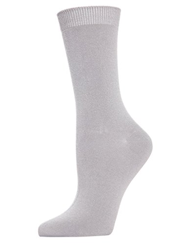 Image of MeMoi Women's Flat-Knit Rayan Blend Crew Socks