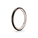 Pandora ME Anillo de esmalte negro de 14 quilates chapado en oro rosa, 58, Plata, Sin piedras preciosas