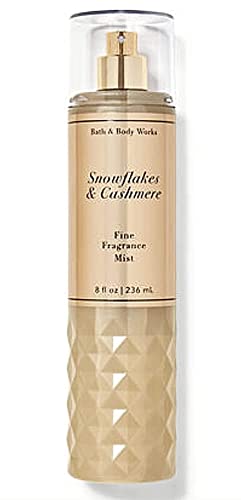 Bath and body Lotion, Perfume Mist, Shower Gel Holiday and Tropical Fragrance Collection (Snowflakes & cashmere-Fine-Mist, 8 Ounce)