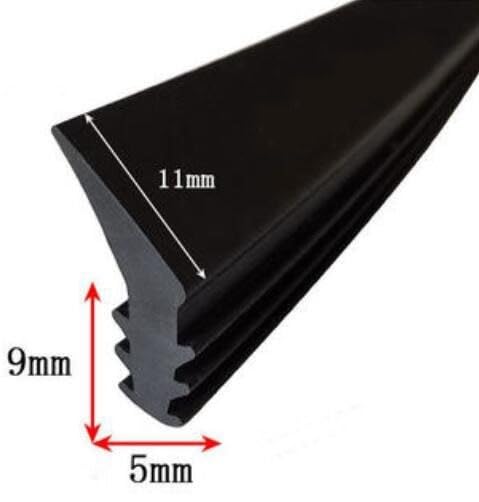 Gap Solid J Type Excavator Slewing Bearing Seal Strip Filling Strip Card Slot Oil Resistant NBR Rubber Sealing Strip 1 Meter Strip excluder (Size : Type18)