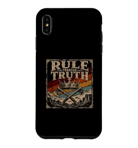 Rule Through Truth Crossed Axes �r���e�[�W �X�}�z�P�[�X iPhone XS Max �p