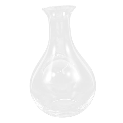 CIYODO 1pc Ice Jug Decanter for Wine Inflatable Suit Flasks Air Clear Sake Bottle Clear Vase Mug Hydro Jug Water Bottle Japanese Wine Decanter Touchless Drink Dispenser Lead- Glass