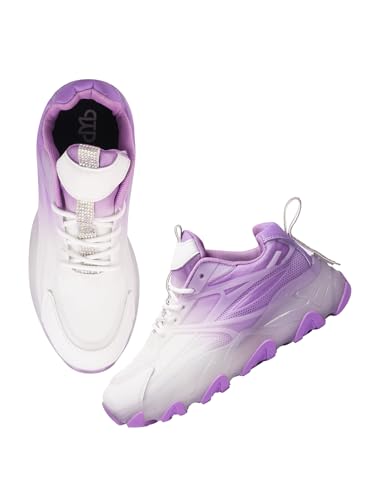 Image of The White Pole Trendy Stylish Lightweight Fabulous Sneaker Shoe Soft & Comfortable Lace-Up Shoes for Women & Girl's