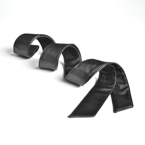 180cm PU Leather Belt Long Sash Belt Women OBI Belt Waist Band Waistband Belts Overcoat Belt Replacement Black3