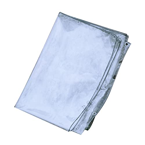 Bâche transparente robuste - 4 x 7 m - Avec œillets renforcés - Pour camping en plein air et protection des plantes - 4 x 7 m