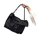 LHYLHY Frauen Umhängetasche Nylon Tragetaschen Mädchen Große Kapazität Shopper Tasche mit magnetischer Schnalle Schwarz Twist Griff Handtaschen (Color : HEI se)
