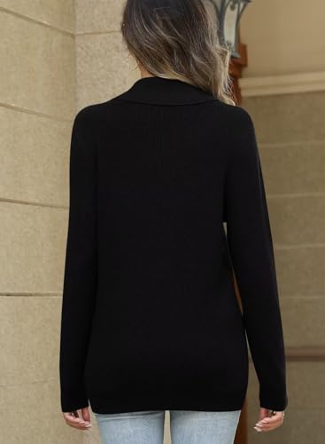Image of JOCAFIYE Sweaters for Women Casual Long Sleeve V Neck Lightweight Hollow Out Pullover Sweater Tops