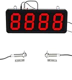 JIAWANSHUN Digital Counter Led Digital Counter Display Count Up to 9999 4in Large Digital Counter with Sensor Automatic Counting for Conveyor Belts 100-240V