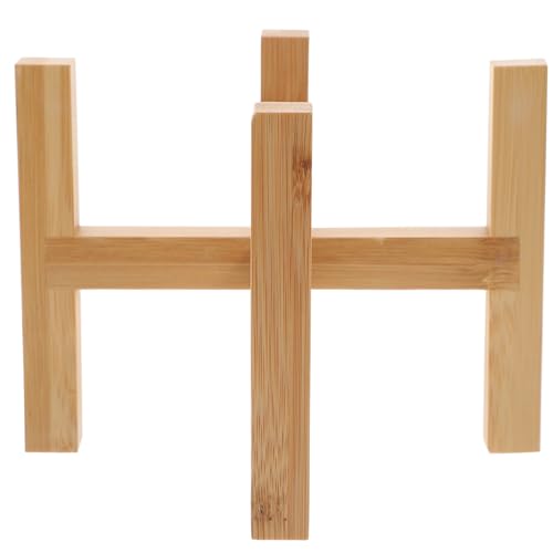 DIYEAH Portavaso in Legno a Gambe Medie per Piante in Vaso da Interno, Mensola Portafiori Ecologica Resistente per Esposizione Piante Grasse e Cactus Decorativi