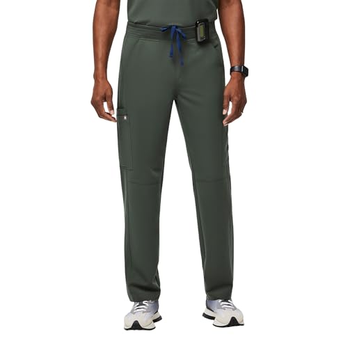 FIGS Axim Cargo Scrub Pants for Men – Moss, XS Short