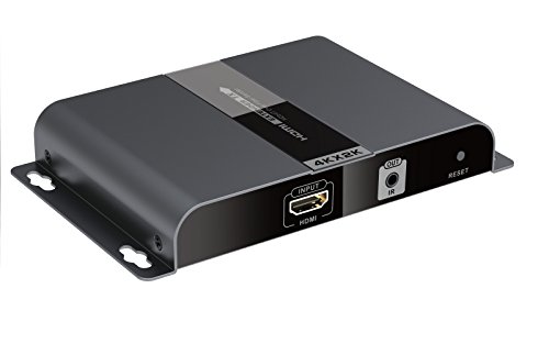 Revesun HDMI Extender 4Kx2K over IP Fiber Cable up to 20km with IR Pass-back Function Support HDbitT Transport Technology