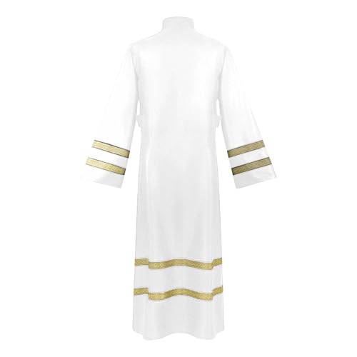 Ropa islámica Thobe suelta: túnica estampada cómoda para celebraciones 3