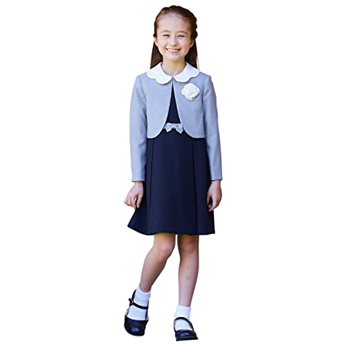 ［CHOPIN(ショパン)］ 入学式 女の子 子供服 スーツ 卒園式 ウエスト リボン アンサンブル 8101-9300 (115, ...
