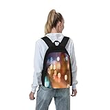 1. Material: esta mochila escolar está hecha de tela de poliéster de alta calidad, correa acolchada para el hombro, que puede reducir la presión, cuando sostienes muchas cosas en tus bolsas.
