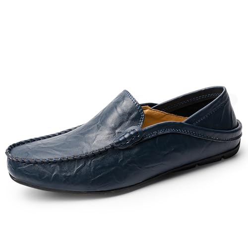 Zapatos planos de hombre sin cordones: mocasines suaves que alivian tus pies