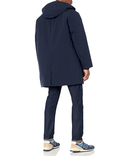 Image of DKNY Men's Water Resistant Hooded Logo Parka Jacket