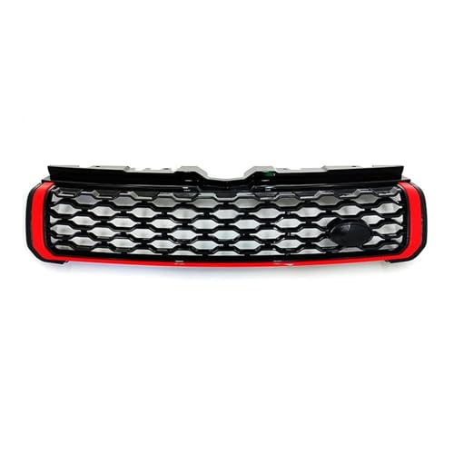 Calandre Range Rover Evoque L538 (2011-2018) en nid d'abeille noir et rouge pour pare-chocs avant