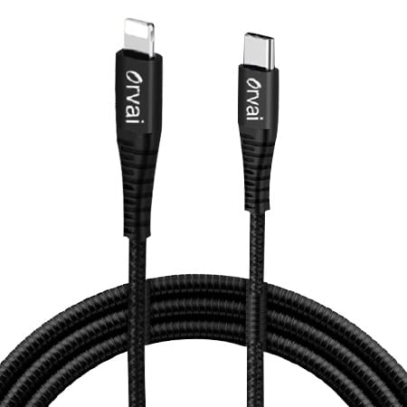 Orvai Braided Nylon Usb-C To Lightning Mfi Certified Pd Fast Charging Cable For Smartphone, Tablet (1 Meter, Black) (B09RKC7ZG4) Amazon Price History, Amazon Price Tracker