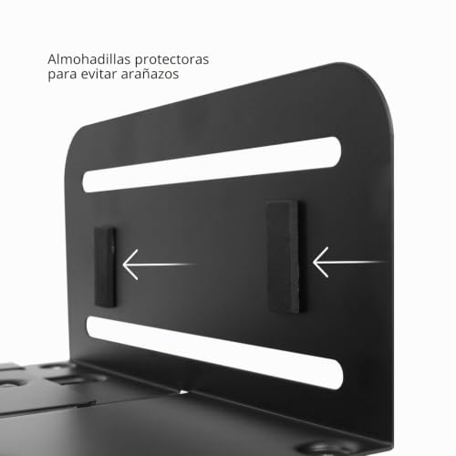 Soporte con ruedas para CPU móvil que eleva y protege tu torre de computadora hasta 10 kg 5