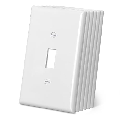 CML Jumbo Toggle Light Switch Plate Covers (6-Pack)