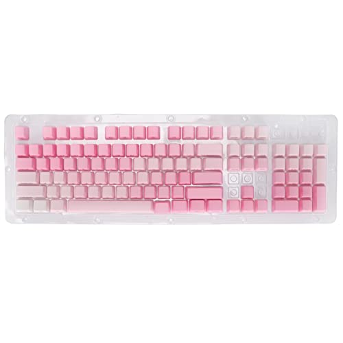 Zhangpu Capuchons de Touches Personnalisés, Revêtement Hydrofuge PBT Durable, Mat, 104 Touches, Pièces de Clavier pour la Plupart des Claviers Mécaniques